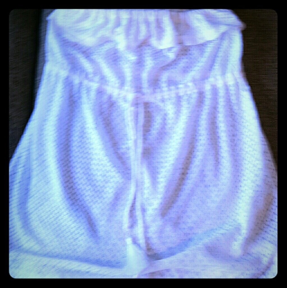 CUTE white lacey swim cover-up Op sz s